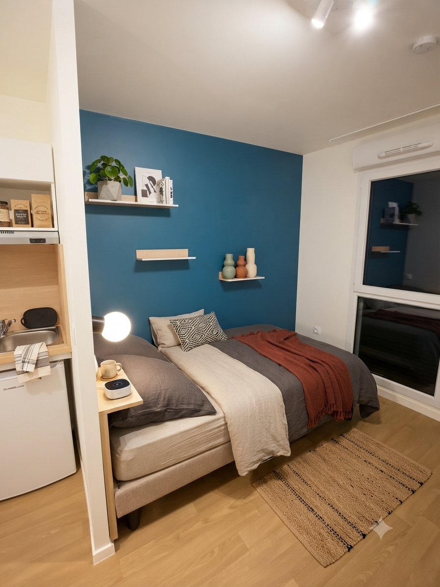 Studio terrasse RDC jardin 17m² - 17m² / 800.00€