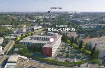 Gestetud Ideal Campus à Montpellier - Plan résidence