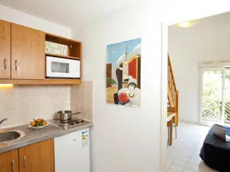Les Estudines Nice Méditerranée in Nice - Appartement T1 Bis - Cuisine