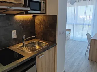 Néméa Appart'Etud La Rochelle Stud'Marine à La Rochelle - Logement - Coin cuisine