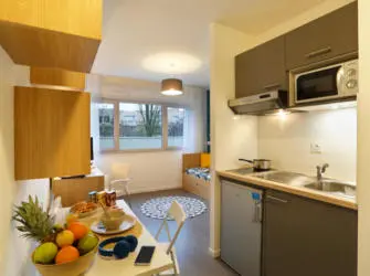 Néméa Appart’Etud Rennes Villejean à Rennes - Coin Cuisine