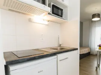 Néméa Appart'Etud Villeurbanne Villenciel à Villeurbanne - cuisine logement