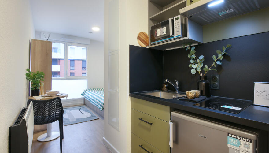 Coin cuisine - Résidence Studently Montauban
