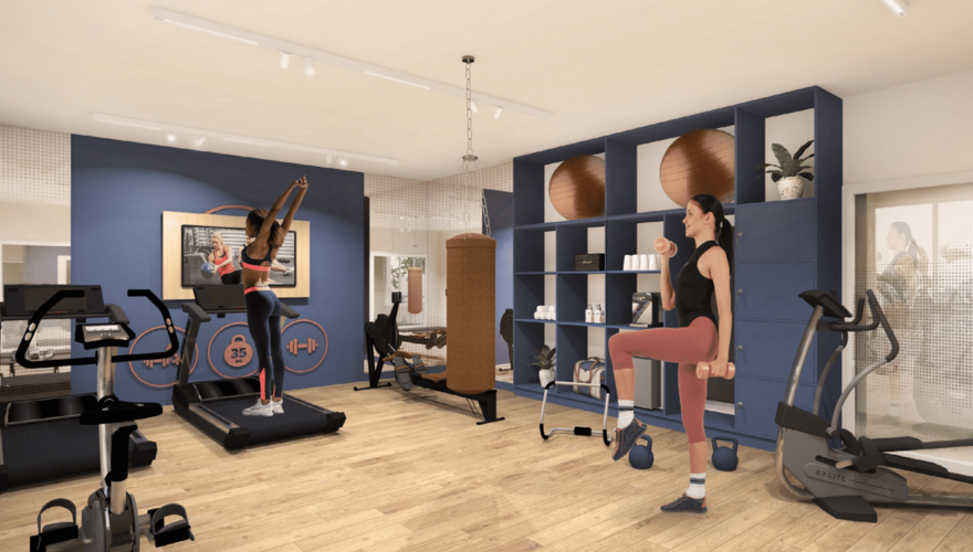 Résidence Sweetly Les Pavillons Sous Bois à Les Pavillons-sous-Bois - Salle de sport