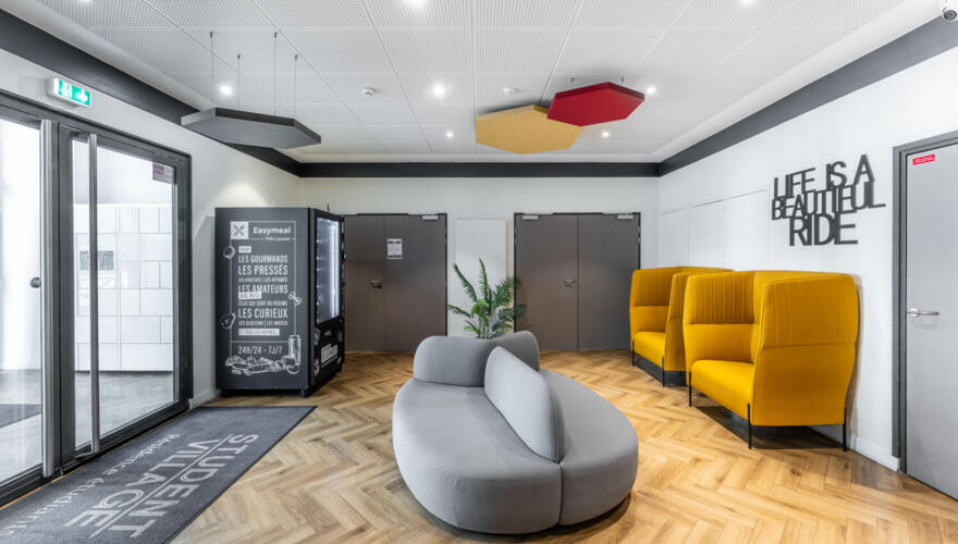 Hall d'accueil - Student Village Levallois-Perret