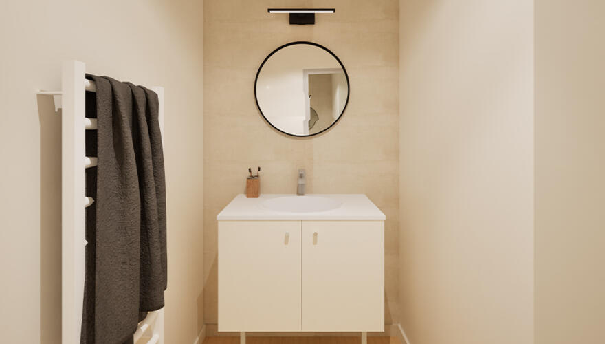 Salle d'eau - Odalys Campus Evry