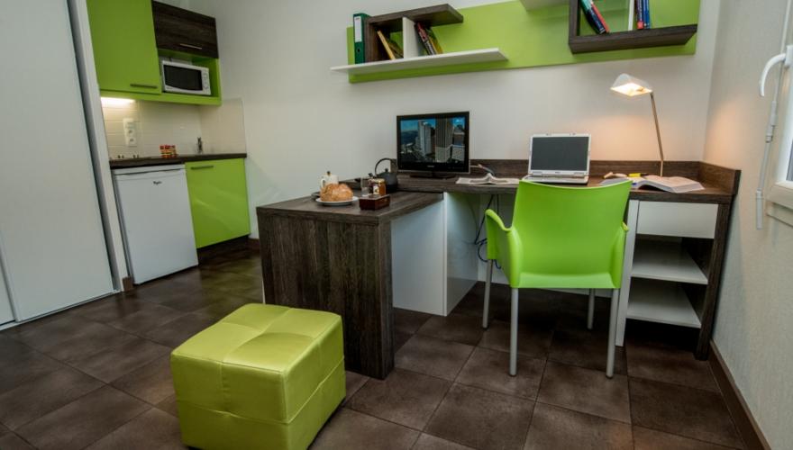 Studio Pièce Principale et cuisine - Privilodges Campus Universités