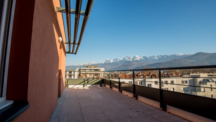 Vue terrasse T1 - Privilodges Campus Universités