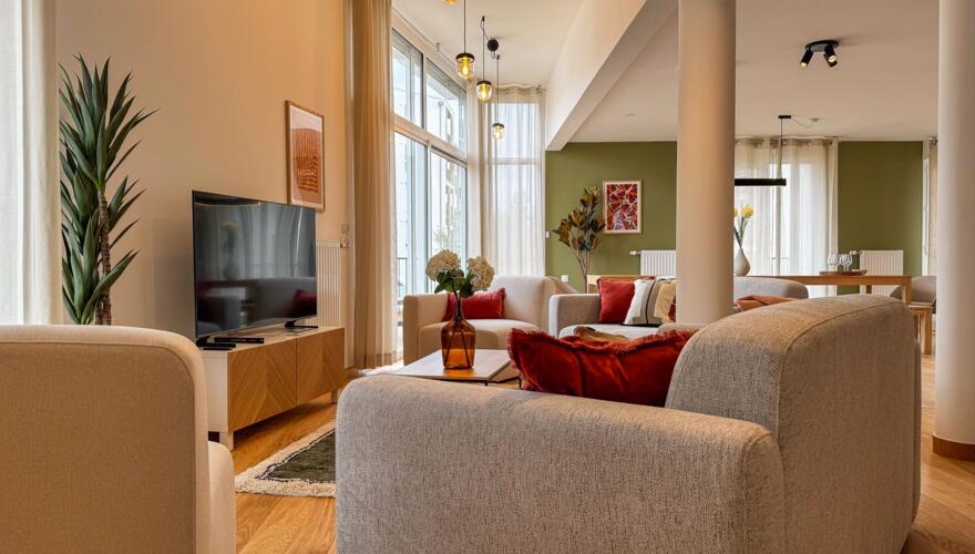 Grand salon commun du coliving CAPUCINS à Angers - CAPUCINS