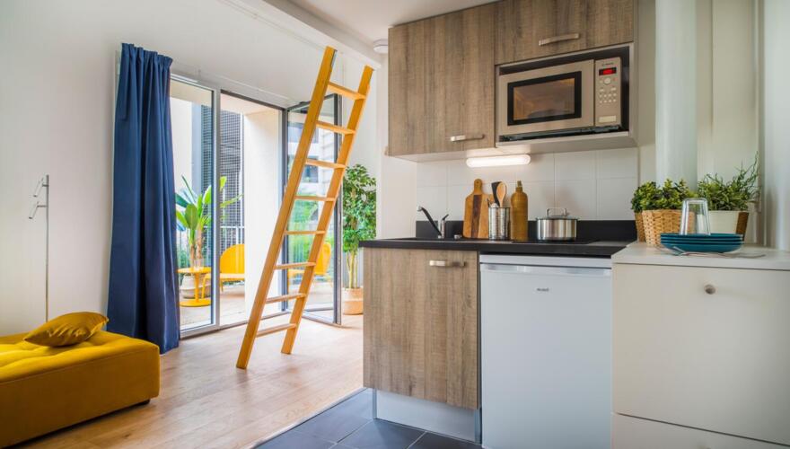 Studio meublé type en coliving à Nantes - SOUFFLE