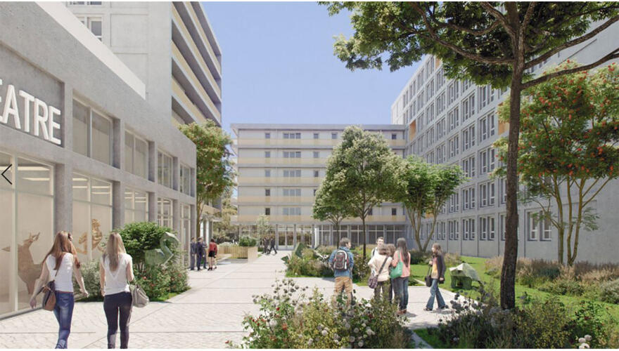 Façade résidence - Les Estudines Toulouse Montaudran 2