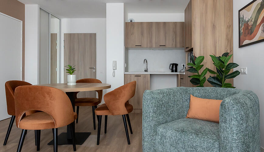 Appartement T2 de la résidence senior Happy Senior Brest Centre - Residence Brest Centre