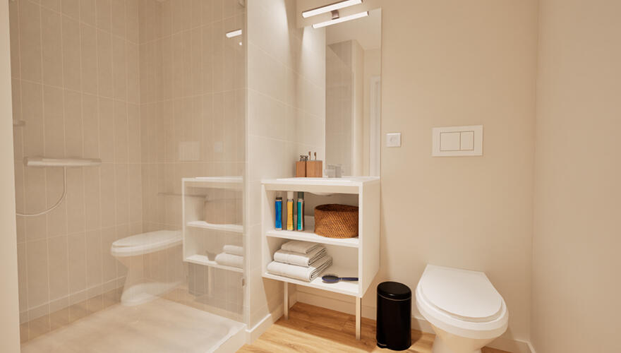 Salle d'eau - Odalys Campus Tours Centre Gare