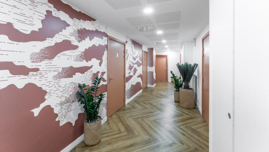 Couloir - Student Village Guyancourt