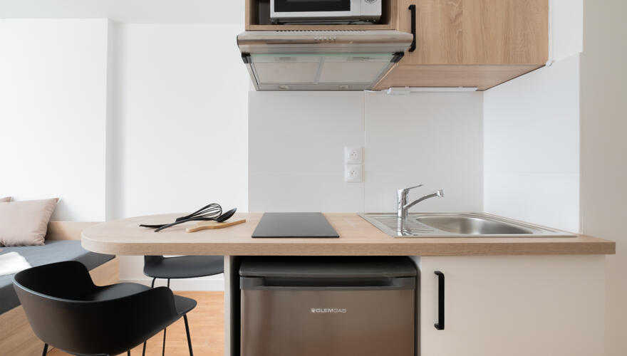 Coin cuisine - Studéa Montpellier Hôtel de Ville