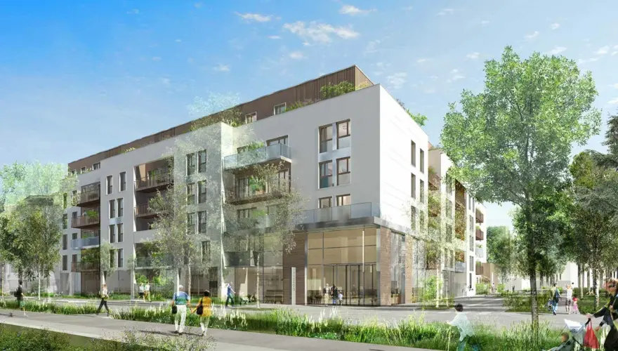 Vue extérieure de la résidence senior Domitys Calandra à Villepinte - Domitys Casandra Villepinte