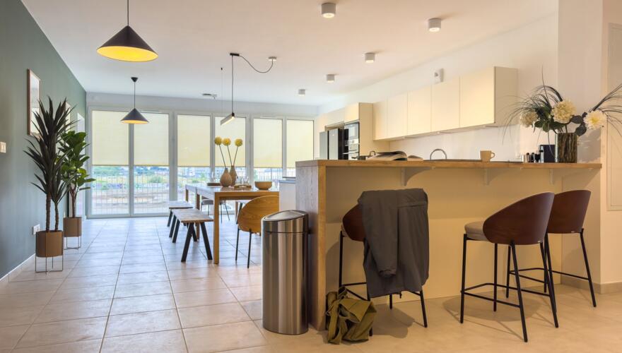 Cuisine équipée partagée de l'Habitation ALLURE à Nantes - ALLURE