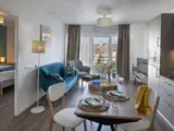 Salon d'un appartement T2 de la résidence senior Domitys à Herblay-sur-Seine - Domitys Les Belles Lettres Herblay-sur-Seine