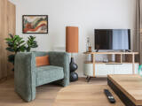 Pièce de vie d'un appartement décoré de la résidence senior à Brest - Residence Brest Centre
