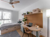 Canvas Bordeaux East in Lormont - Bronze Studio - Coin nuit et bureau baignés de lumière